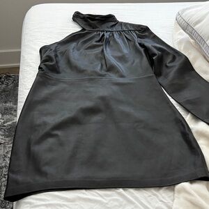 Zara Elegant Black genuine leather Women's dress